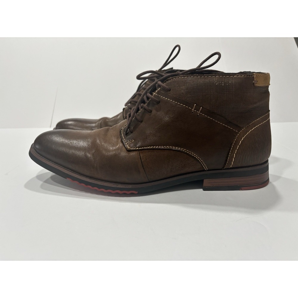 Steve Madden Mens 13‎ Chukka Boots  Leather Lace Up